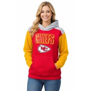 NFL Team Kansas City Chiefs Throwback Hoodie Women's Sz XS Youth Sz M NWT B7